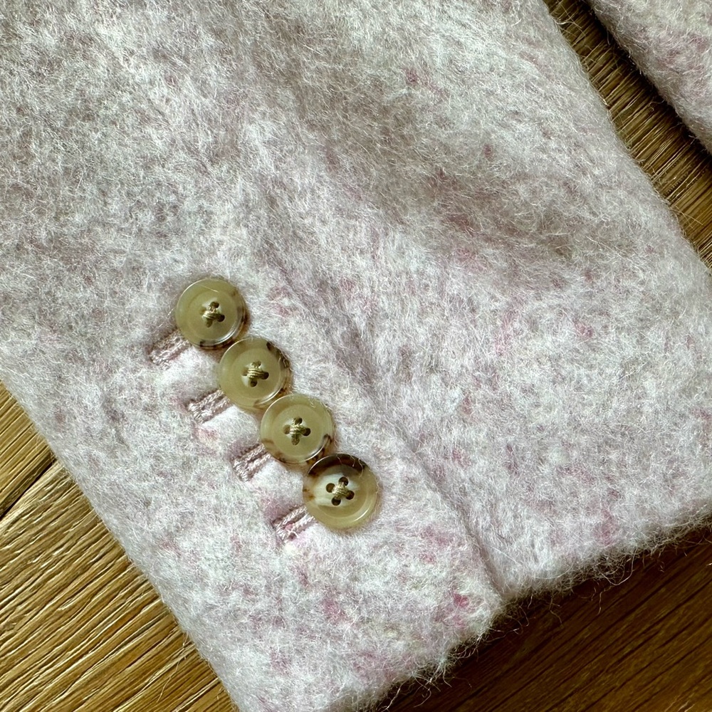 J. Crew Italian Wool Light Pink Pea Coat - Picture 12 of 15